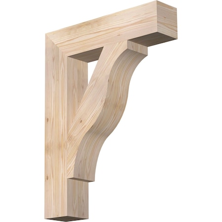 Ekena Millwork Funston Block Smooth Bracket, Douglas Fir, 5 1/2"W x 26"D x 34"H BKT06X26X34FST05SDF